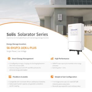 Solis 10 KW Hybrid LV Single Phase