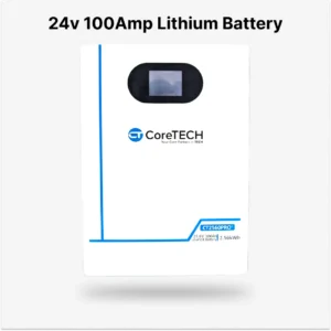 CoreTech 24v (2.5KW) 100Amp Lithium Battery
