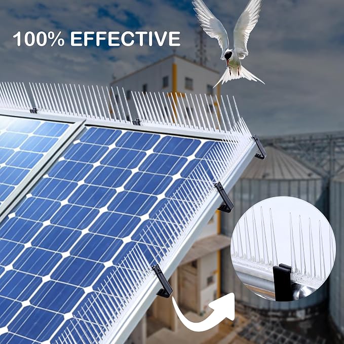 Solar Panels Birds Spikes | Solar Birds Repellent 12 inches - Image 4