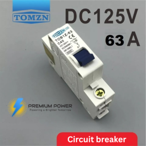 1 Pole 125V 63A DC MCB Short Circuit Breaker for Electric Bike/Battery & Solar System
